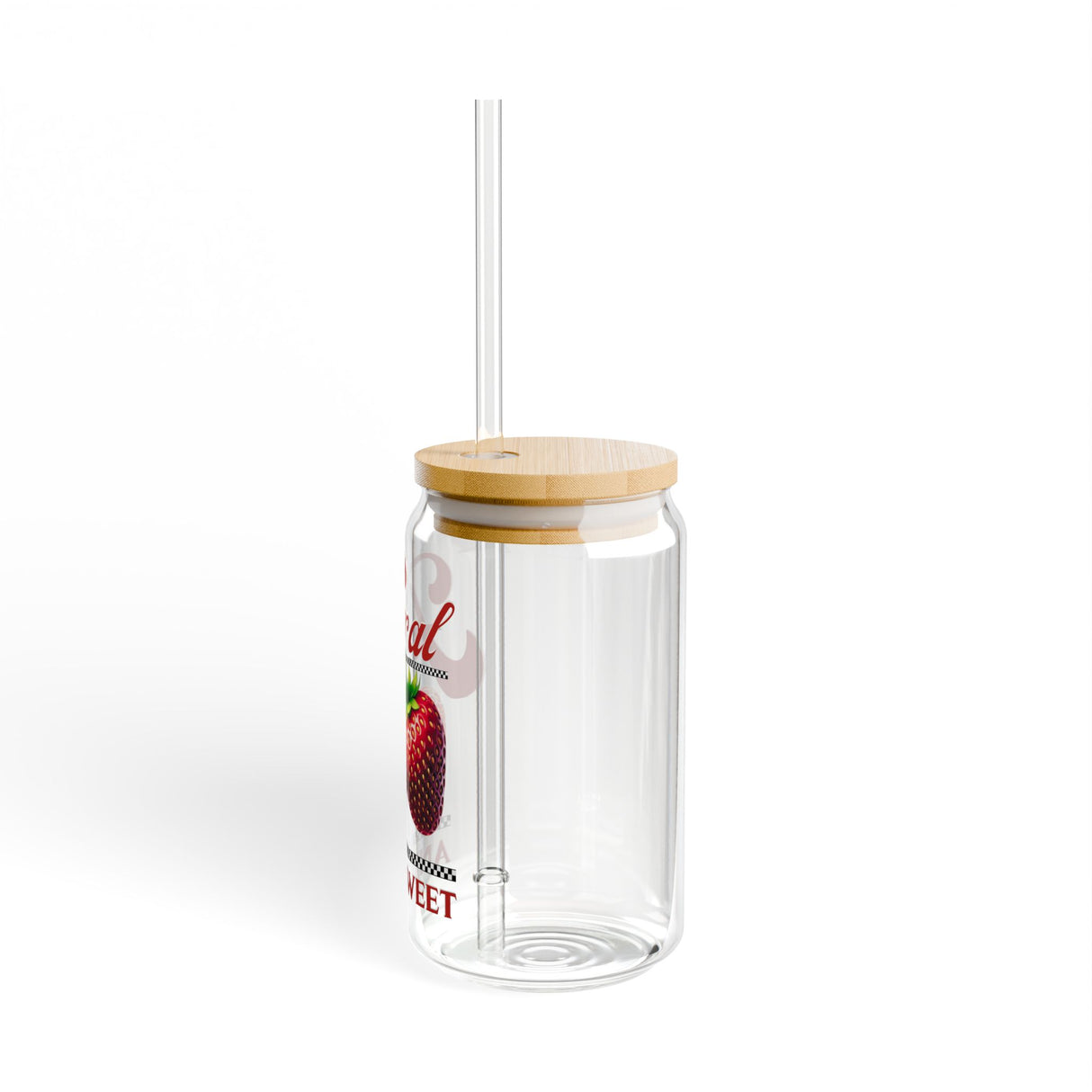 *EXCLUSIVE* FERAL AND SWEET - Motivational Sipper Glass - 16oz with Tattoo-Inspired Design