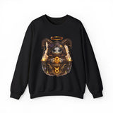 Libra Zodiac Sign | Cute Demon Bunny with Zodiac Symbols Sweatshirt | Astrology Pagan Goth