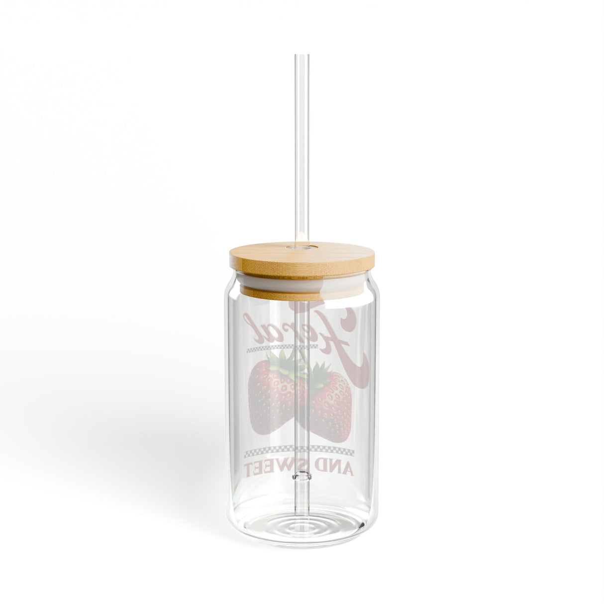 *EXCLUSIVE* FERAL AND SWEET - Motivational Sipper Glass - 16oz with Tattoo-Inspired Design