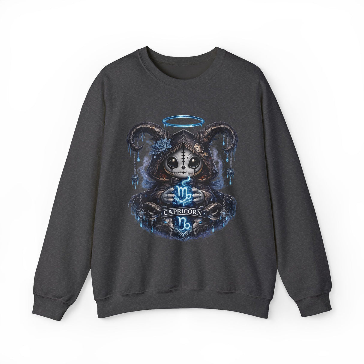 Capricorn Grim Reaper Zodiac sweatshirt | Cute Gothic Astrology Hoodie Alternative