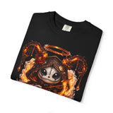 Fiery Sagittarius Skull Archer T-shirt | Zodiac Archer Graphic Tee