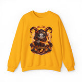 Fiery Sagittarius Ram Skull sweatshirt | Astrology Zodiac Crewneck