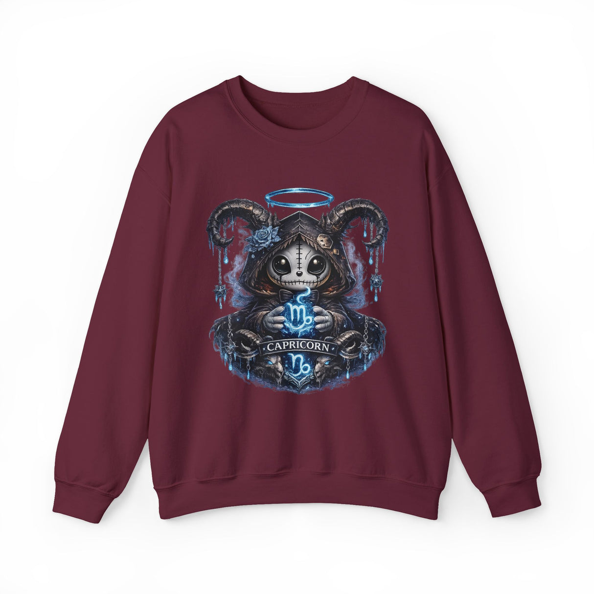 Capricorn Grim Reaper Zodiac sweatshirt | Cute Gothic Astrology Hoodie Alternative