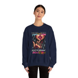 You Ego, Self Respect sweatshirt | Graphic woman flipping middle finger, neon text