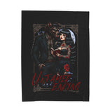 UNTAMED HEARTS - WEREWOLF & TATTED LADY - BOOK LOVERS Velveteen Plush Blanket
