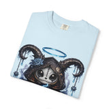 Capricorn Goat Skull Illustration T-shirt | Zodiac Astrology Shirt