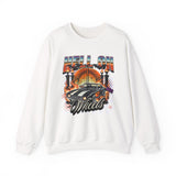 Hell on Wheels car graphic Sweatshirt | retro muscle car, flaming gates, vintage racing