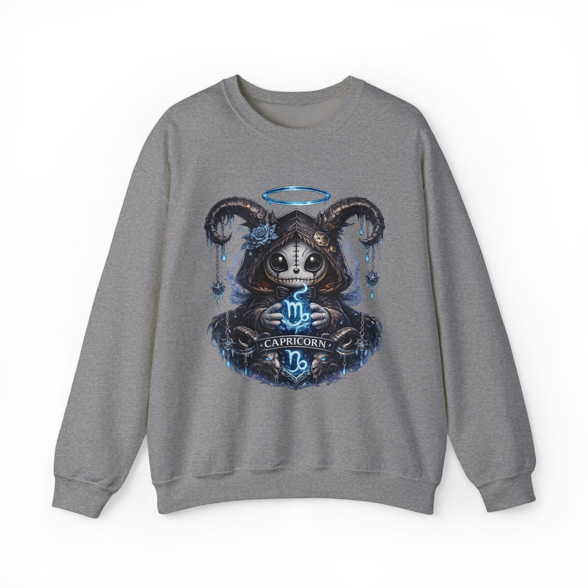 Capricorn Grim Reaper Zodiac sweatshirt | Cute Gothic Astrology Hoodie Alternative