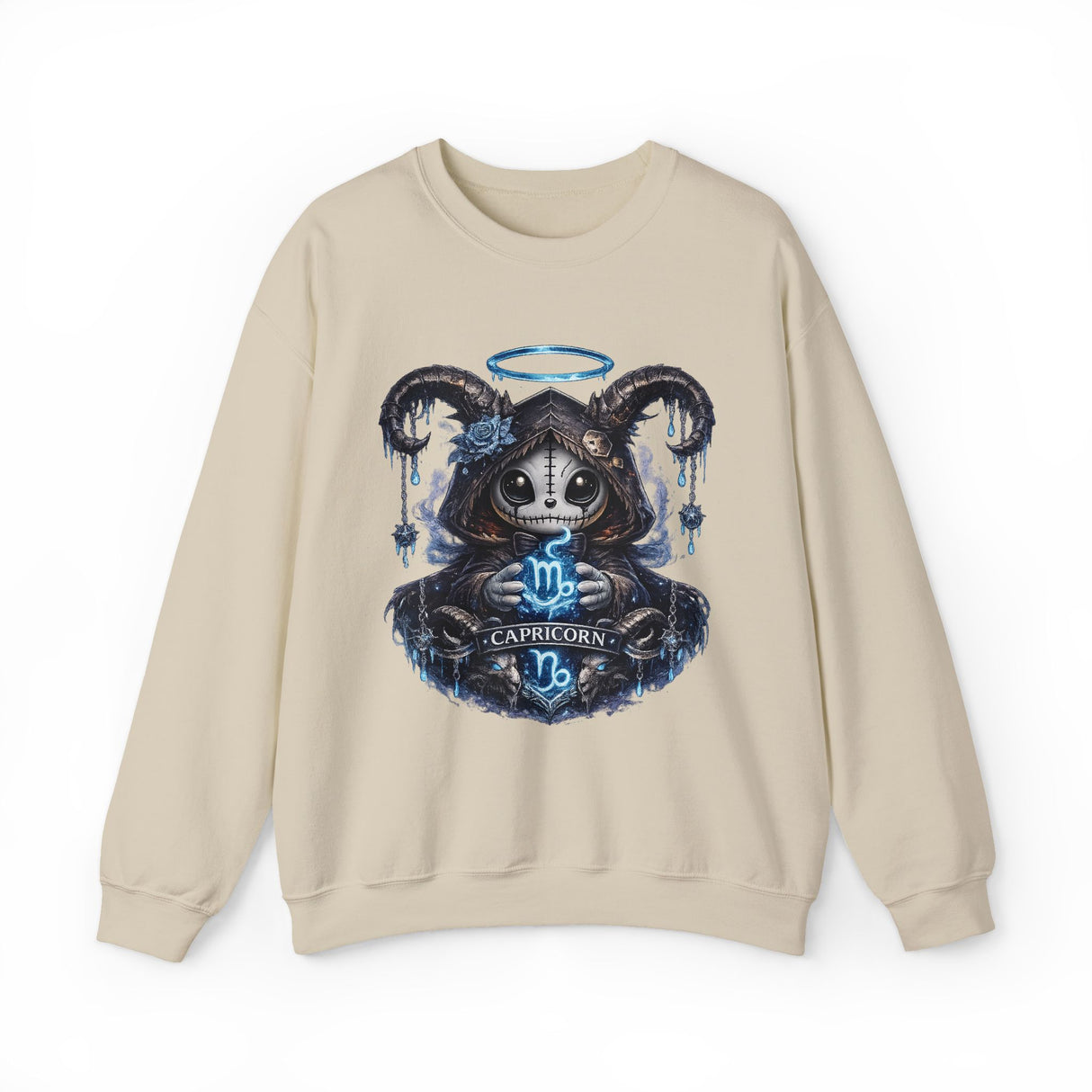 Capricorn Grim Reaper Zodiac sweatshirt | Cute Gothic Astrology Hoodie Alternative