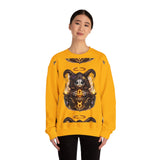 Libra Zodiac Sign | Cute Demon Bunny with Zodiac Symbols Sweatshirt | Astrology Pagan Goth