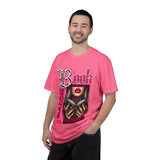Baddie Book Graphic T-Shirt | Gothic Lip Art, Reading Girl Design