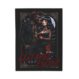 UNTAMED HEARTS - WEREWOLF & TATTED LADY - BOOK LOVERS Velveteen Plush Blanket