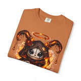 Fiery Sagittarius Skull Archer T-shirt | Zodiac Archer Graphic Tee