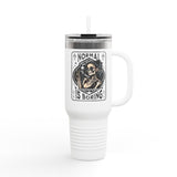 "Normal is Boring" Insulated Travel Mug, 40oz - Fun & Unique Design for Coffee Lovers