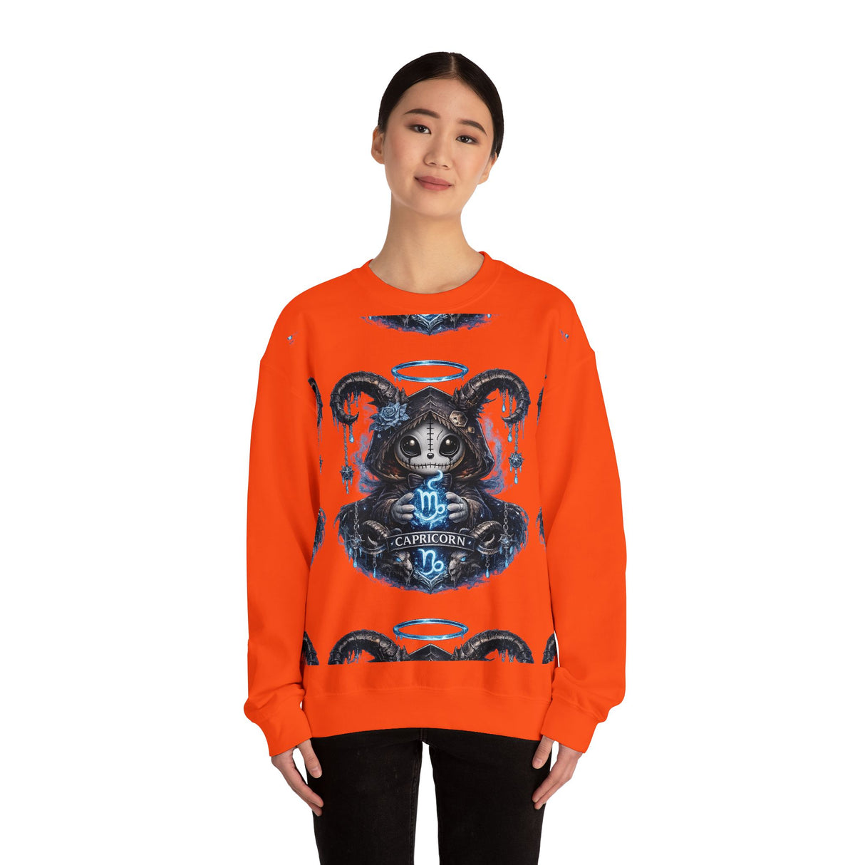 Capricorn Grim Reaper Zodiac sweatshirt | Cute Gothic Astrology Hoodie Alternative