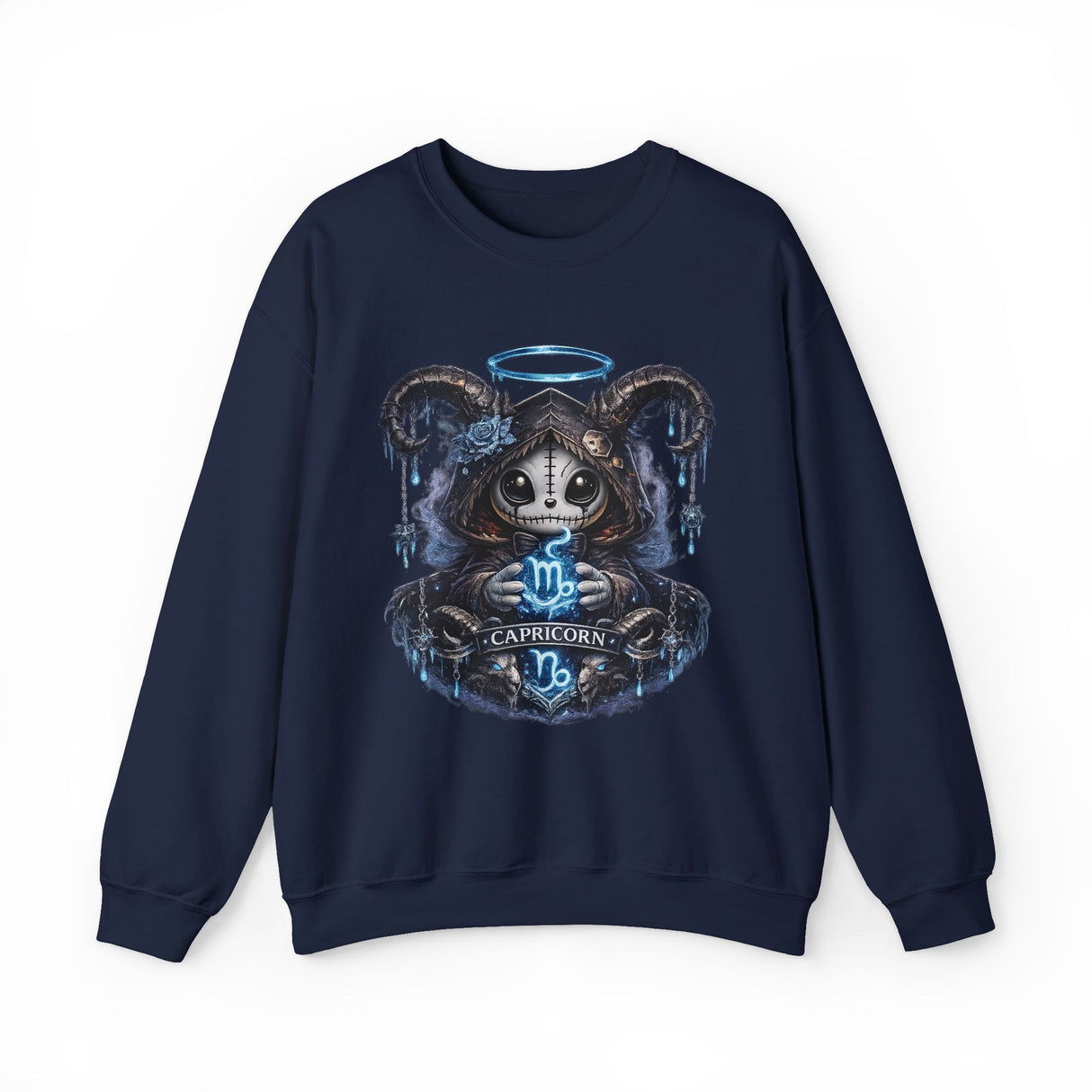 Capricorn Grim Reaper Zodiac sweatshirt | Cute Gothic Astrology Hoodie Alternative