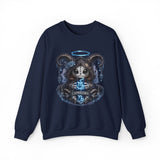 Capricorn Grim Reaper Zodiac sweatshirt | Cute Gothic Astrology Hoodie Alternative