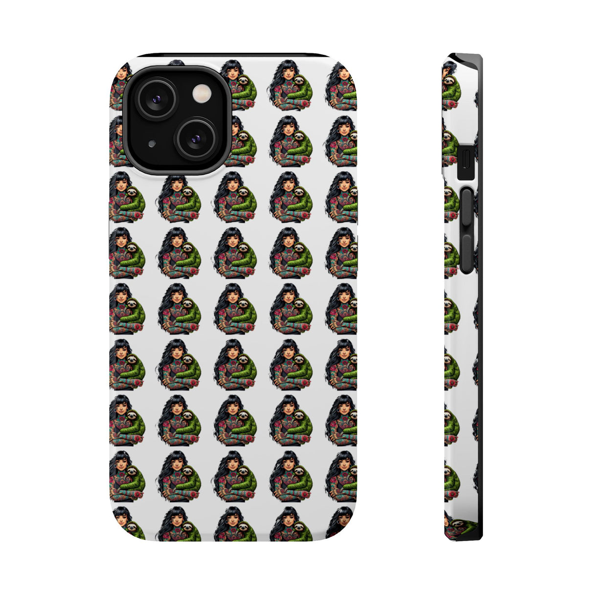 ***EXCLUSIVE***Tatted Woman & Sloth -  Magnetic Tough Cases - Edgy Phone Protection for Bold Style