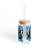 OUT OF THIS WORLD - ALIEN INSPIRED - Sipper Glass - 16oz with Tattoo-Inspired Design
