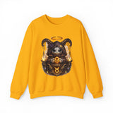 Libra Zodiac Sign | Cute Demon Bunny with Zodiac Symbols Sweatshirt | Astrology Pagan Goth