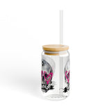 SAVAGE - EDGY SKULL  - Sipper Glass - 16oz with Tattoo-Inspired Design