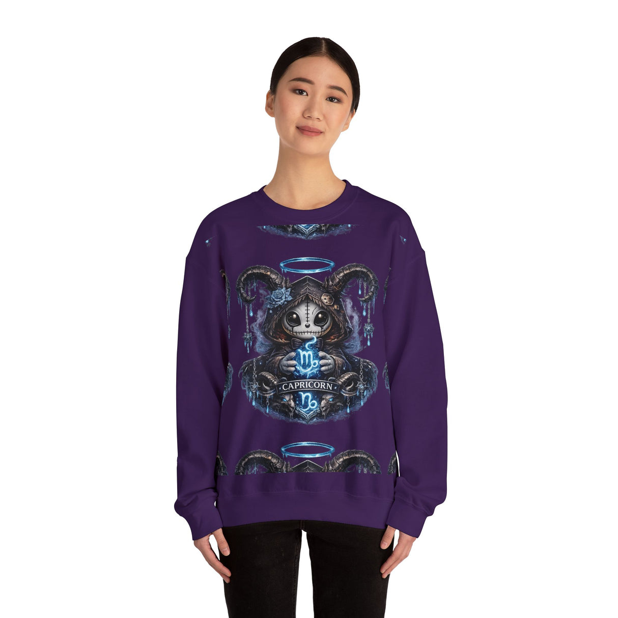 Capricorn Grim Reaper Zodiac sweatshirt | Cute Gothic Astrology Hoodie Alternative