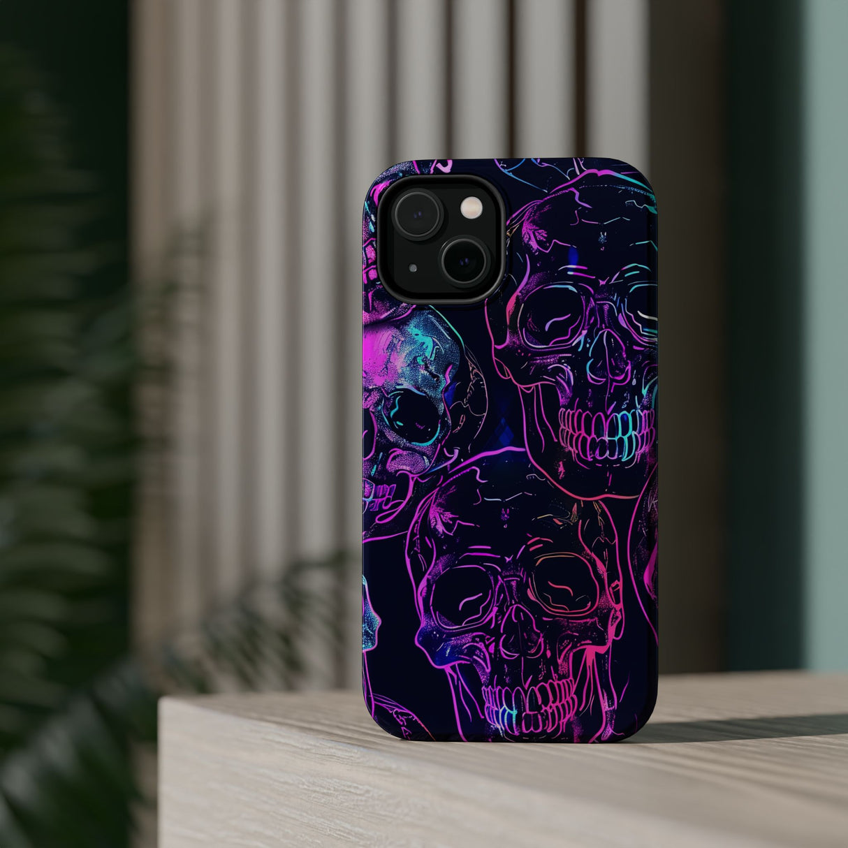 Neon Skull TWO -  Magnetic Tough Cases - Edgy Phone Protection for Bold Style