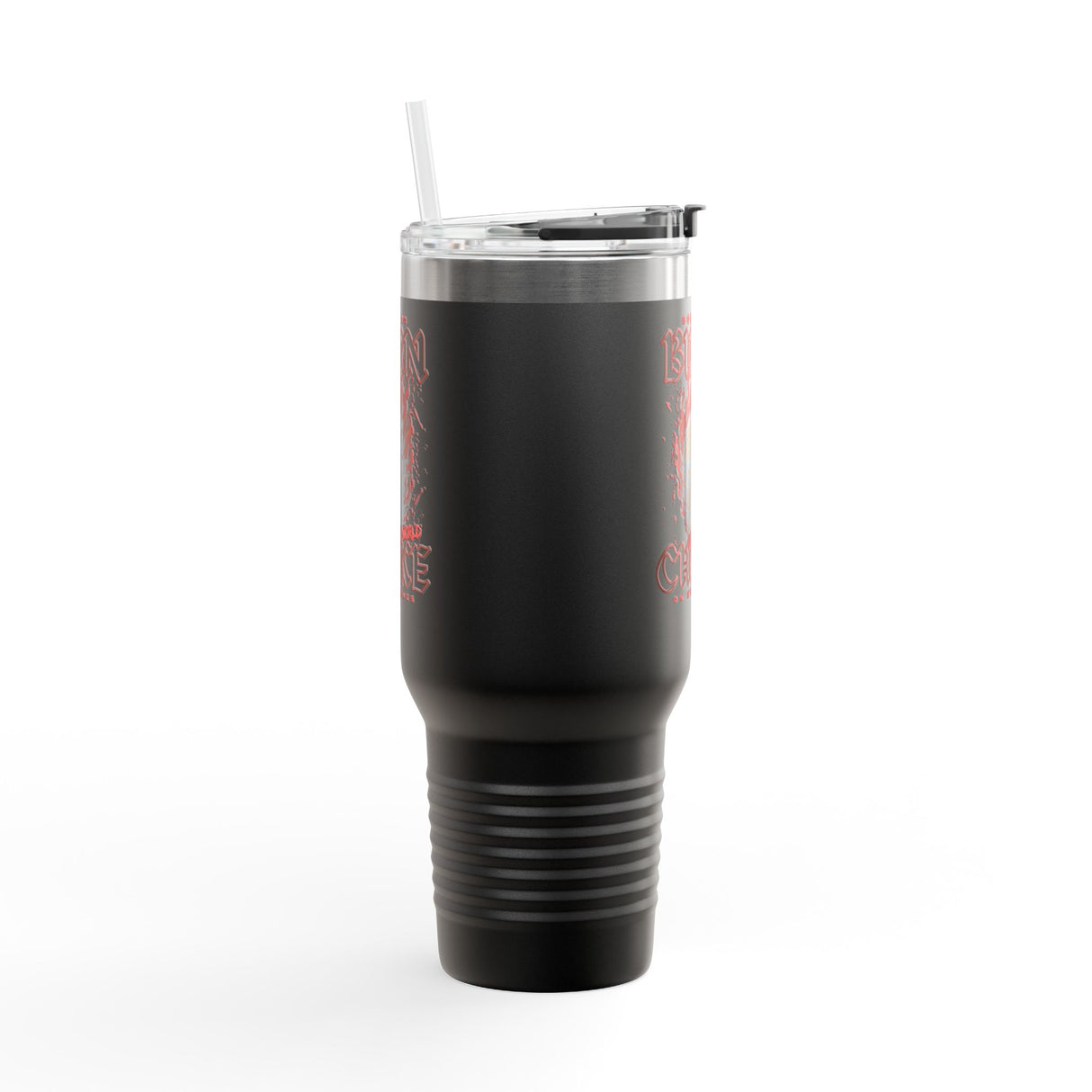 "Born to Burn, Let the World Choke on My Ashes" Insulated Travel Mug, 40oz - Fun & Unique Design for Coffee Lovers