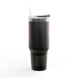 "Born to Burn, Let the World Choke on My Ashes" Insulated Travel Mug, 40oz - Fun & Unique Design for Coffee Lovers