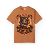 Fiery Sagittarius Skull Archer T-shirt | Zodiac Archer Graphic Tee