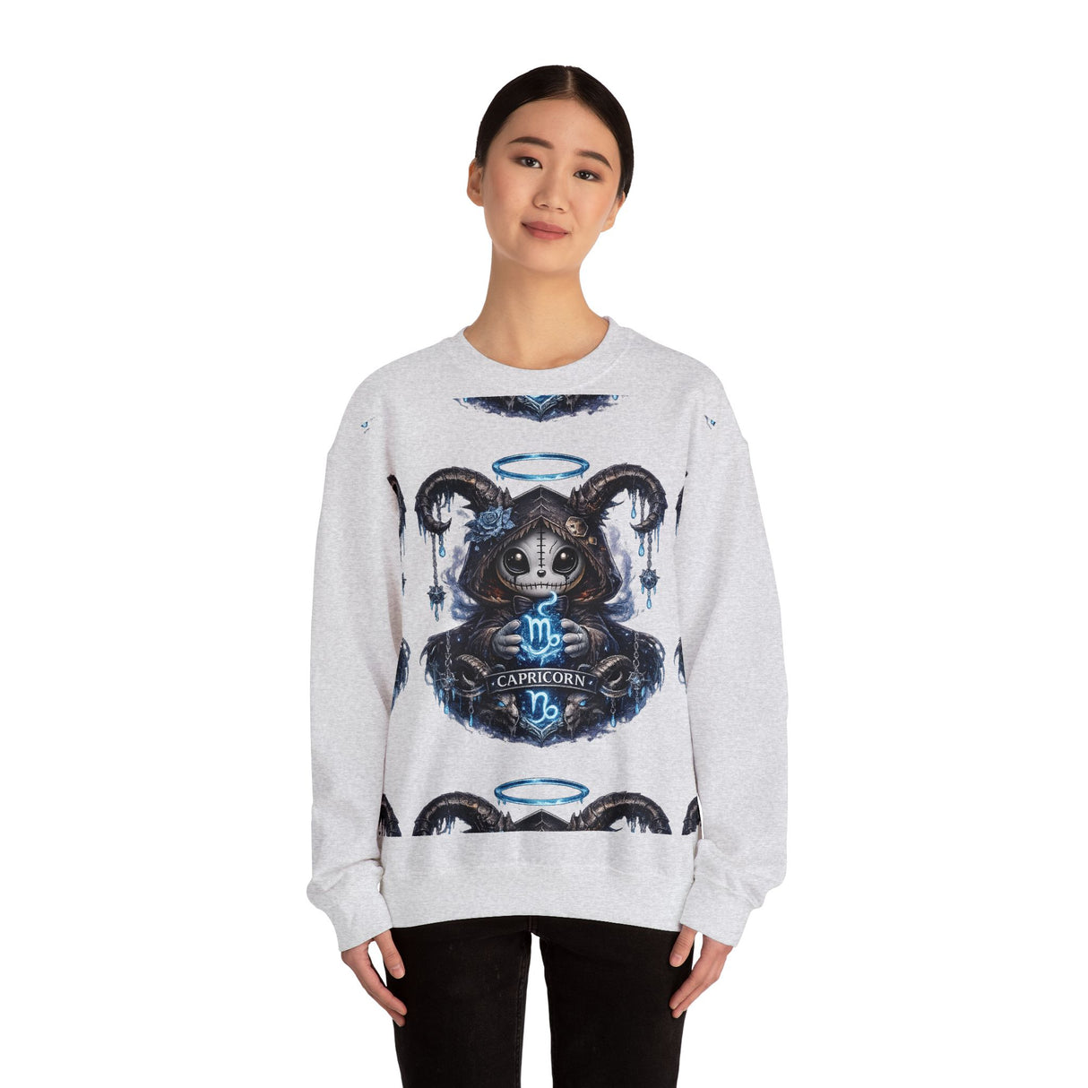 Capricorn Grim Reaper Zodiac sweatshirt | Cute Gothic Astrology Hoodie Alternative