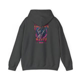 Dream Maker Skeleton Angel Hoodie ON THE BACK OF THE HOODIE | Neon Gothic Wings, Retro Vaporwave