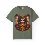 Leo Zodiac Demon Doll T-Shirt | Astrological Sagittarius Skull Illustration