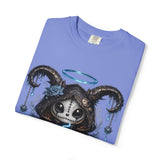 Capricorn Goat Skull Illustration T-shirt | Zodiac Astrology Shirt