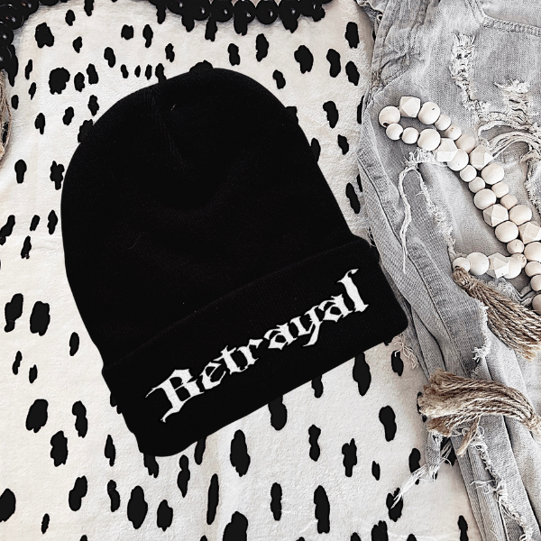 Betrayal Black or Neon Pink Beanie