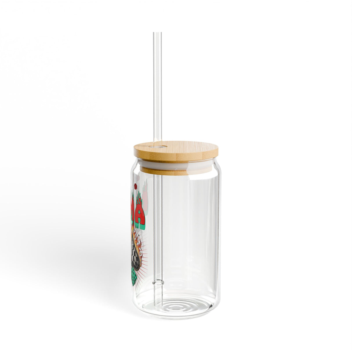 MAMA - SCRAPBOOK STYLE - Sipper Glass - 16oz with Tattoo-Inspired Design