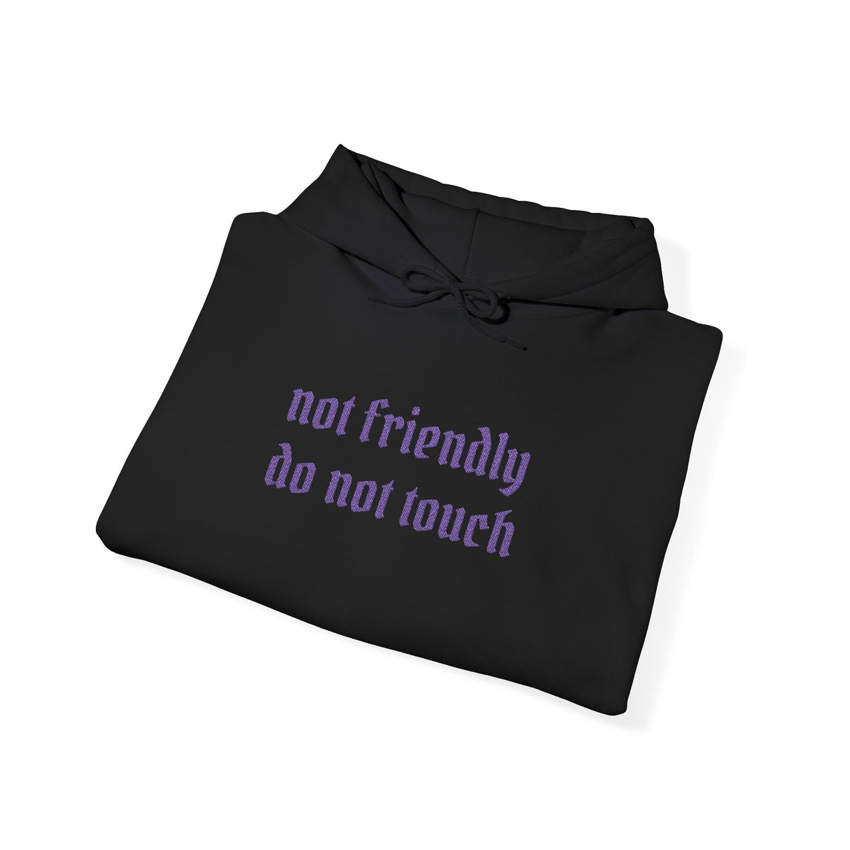 Not Friendly "Do Not Touch" Hoodie — Statement Graphic Hoodie