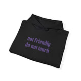Not Friendly "Do Not Touch" Hoodie — Statement Graphic Hoodie