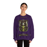 Taurus Dark Cute Goat Spirit Illustration Sweatshirt | Occult, Neon Green Zodiac