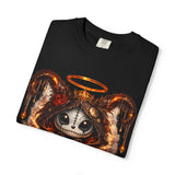 Leo Zodiac Demon Doll T-Shirt | Astrological Sagittarius Skull Illustration