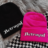 Betrayal Black or Neon Pink Beanie