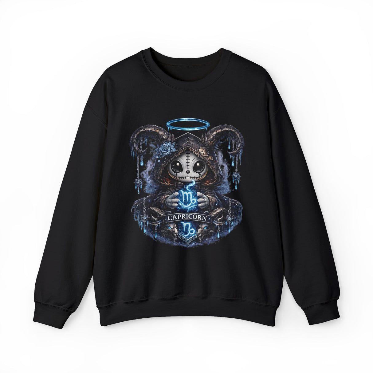 Capricorn Grim Reaper Zodiac sweatshirt | Cute Gothic Astrology Hoodie Alternative