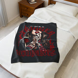 You Had Me At Trigger Warning - Velveteen Plush Blanket - Cozy Decorative Throw for Home