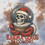 KARMA CLAUS IS COMING BLUE GREY & TAN MARBLED  & MATCHING JOGGERS