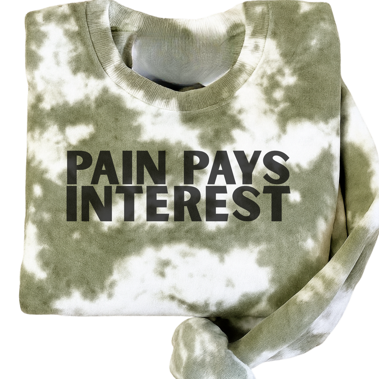 PAIN PAYS INTEREST SAGE MARBLED  & MATCHING JOGGERS