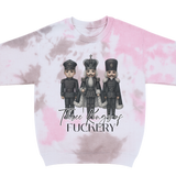 THREE KINGS OF FUCKERY PINK & GREY OR MARBLED GREY SWEATSHIRT