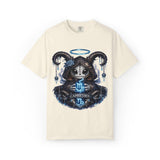 Capricorn Goat Skull Illustration T-shirt | Zodiac Astrology Shirt