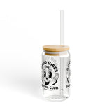 GOOD VIBES SOCIAL CLUB - Sipper Glass - 16oz with Tattoo-Inspired Design