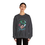 Unlock Your Inner Power crewneck sweatshirt | Moth, rose, moon illustration