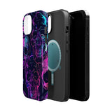 Neon Skull TWO -  Magnetic Tough Cases - Edgy Phone Protection for Bold Style